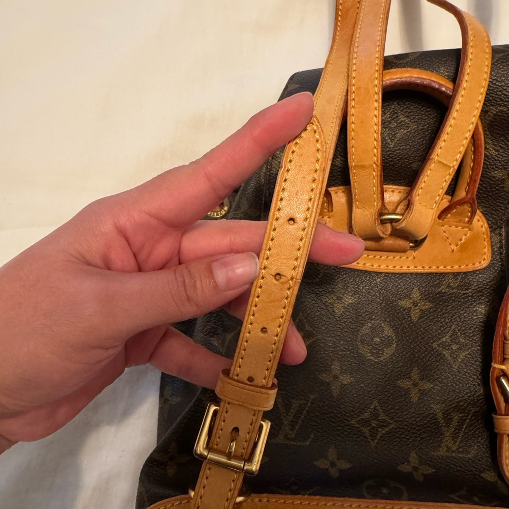 Louis Vuitton Brown and Tan Monogram Backpack - Picture 2 of 16